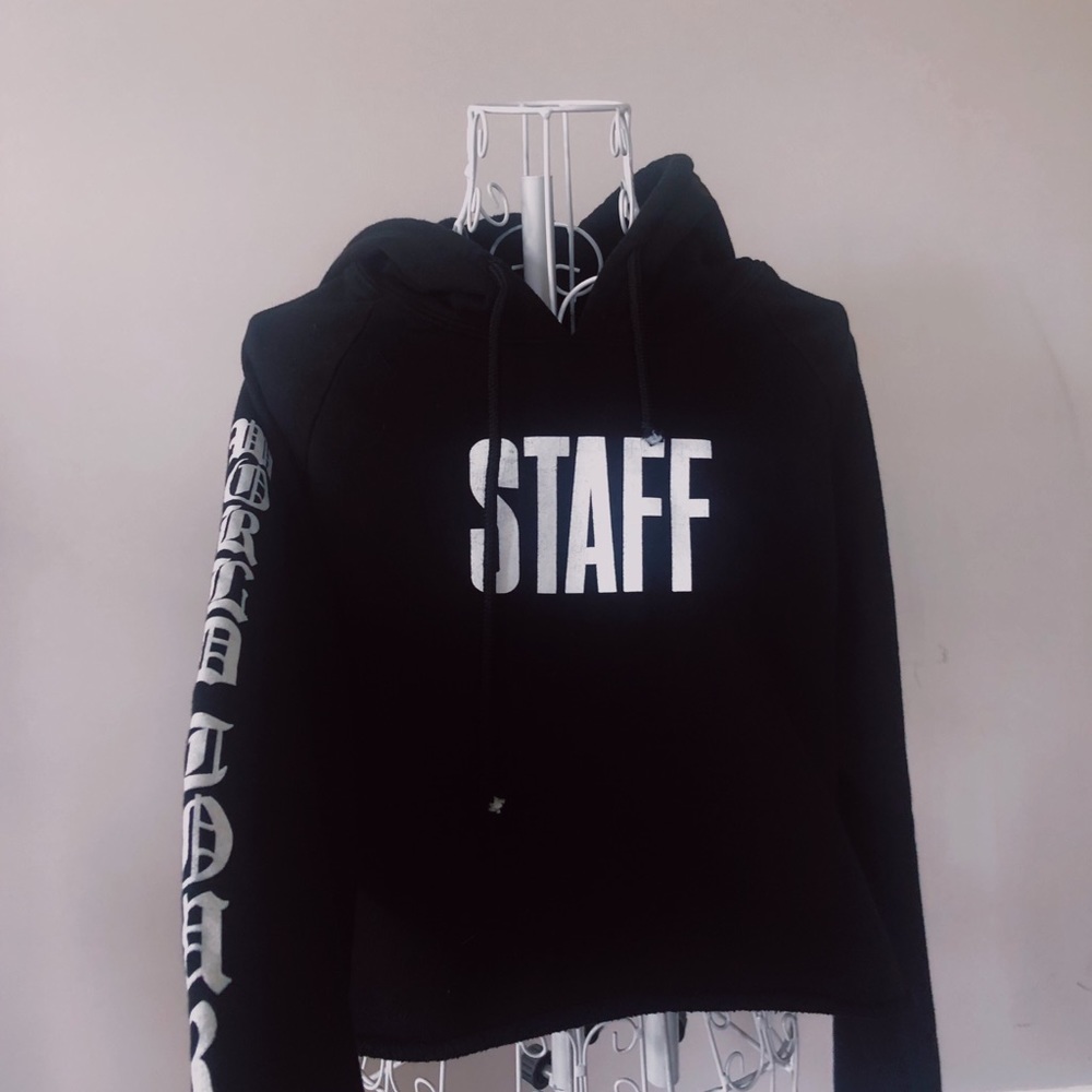 Justin Bieber purpose world tour cropped hoodie